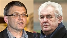 Ministr zahraničí Lubomír Zaorálek a prezident Miloš Zeman Ministr zahraničí Lubomír Zaorálek a prezident Miloš Zeman