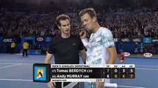 Tomá Berdych podlehl v semifinále Australian Open Andymu Murraymu.