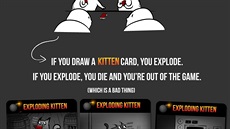 Spoleenská karetní hra Exploding Kittens
