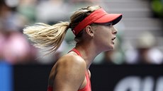 DAÍ SE. Maria arapovová ve tvrtém kole Australian Open.