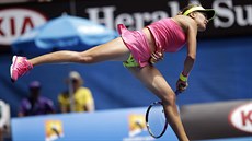 PO SERVISU. Eugenie Bouchardová ve tvrtém kole Australian Open.