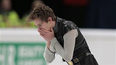Michal Březina v krátkém programu na mistrovství Evropy ve Stockholmu. Michal Březina v krátkém programu na mistrovství Evropy ve Stockholmu.
