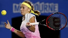 eská tenistka Petra Kvitová v duelu 3. kola Australian Open s Ameriankou...