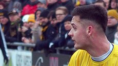 Roman Potočný v dresu Teplic během přípravy s Pirnou. Roman Potočný v dresu Teplic během přípravy s Pirnou.