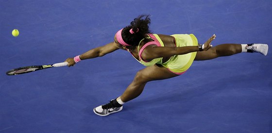 Serena Williamsová v loském finále Australian Open