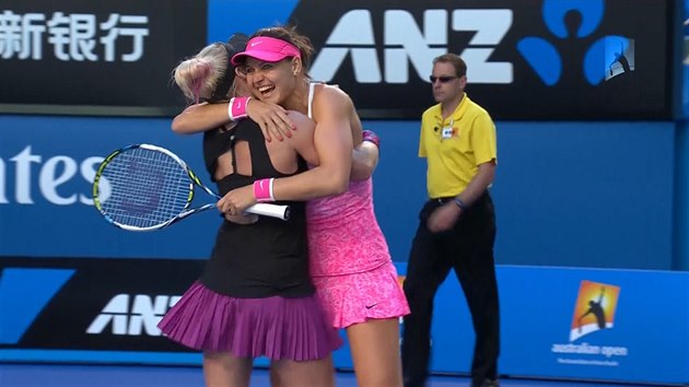 Lucie afov slav svj premirov grandslamov titul ze tyhry, v Australian Open ho vybojovala s Behtani Mattekovou-Sandsovou.