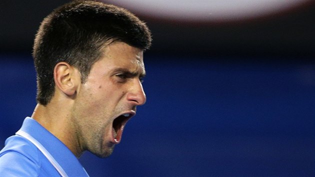 Novak Djokovi slav postup do finle Australian Open.