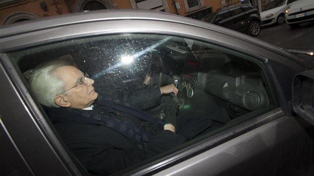 Nov italsk prezident Sergio Mattarella (m, 31. ledna 2015).