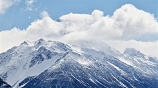 Aoraki/Mount Cook zahalený v mracích