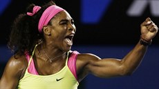 JO! Serena Williamsová se raduje z vyhraného fiftýnu ve finále Australian Open. JO! Serena Williamsová se raduje z vyhraného fiftýnu ve finále Australian Open.