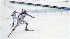 Sdruená Miroslav Dvoák s trofejí pro mistra republiky v loském závod v severské kombinaci. 