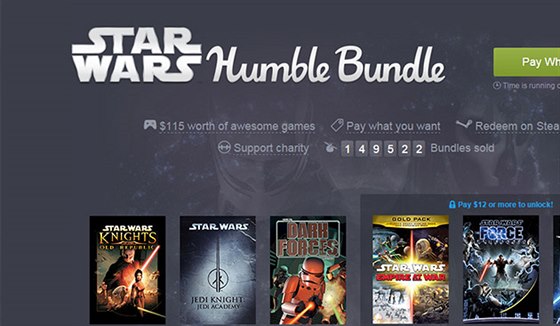 Star Wars v akci Humble Bundle