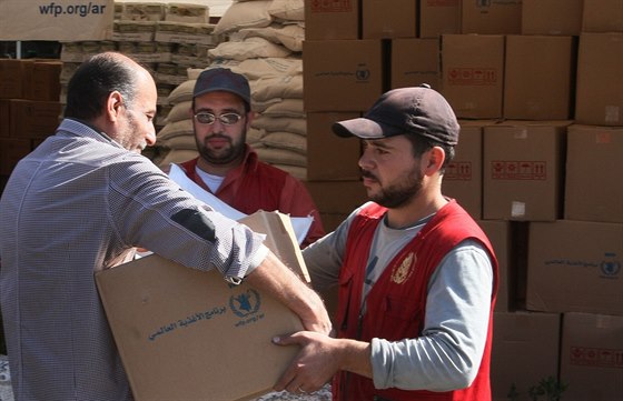 Potravinová pomoc od WFP dorazila do Sýrie v srpnu loského roku.