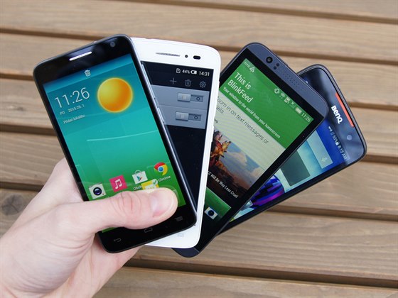 Cenov dostupné LTE smartphony Alcatel, BenQ a HTC