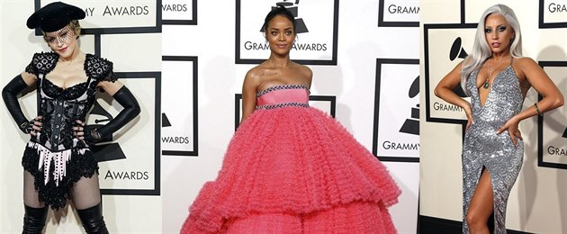 Madonna, Rihanna a Lady Gaga na cenách Grammy Madonna, Rihanna a Lady Gaga na cenách Grammy