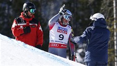 SE VZTYČENOU HLAVOU. Bode Miller jel výborně, jeho jízdu však zhatil pád. SE VZTYČENOU HLAVOU. Bode Miller jel výborně, jeho jízdu však zhatil pád.