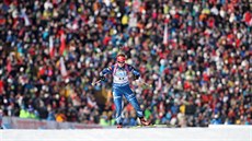 Biatlonistka Gabriela Soukalová na trati sprintu v Novém Městě na Moravě Biatlonistka Gabriela Soukalová na trati sprintu v Novém Městě na Moravě