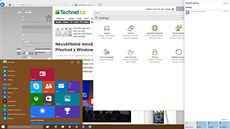 Pedstavení nové testovací verze Windows 10 se