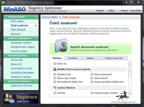 WinASO Registry Optimizer