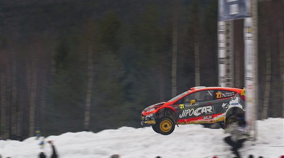 Martin Prokop a Jan Tománek na trati védské rallye.