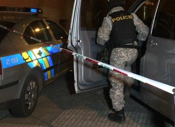 Policejní komando zasahovalo v noci v jednom z byt v Raisov ulici v praských...