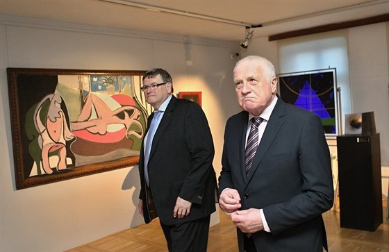 Bývalý prezident Václav Klaus si v Jihlav prohlédl