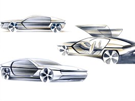 Studie Evy Petíkové vychází z vozu Lamborghini Marzal Bertone Concept 1967.