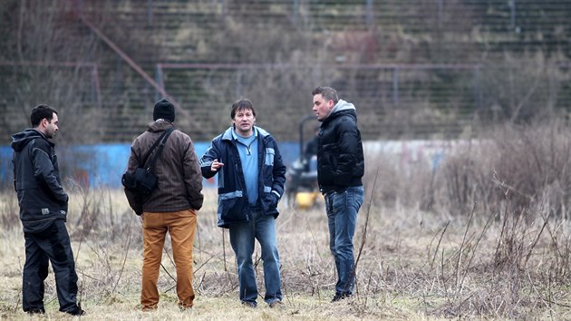 Petr vancara zaal v Brn s pravou zpustoenho stadionu za Lunkami.