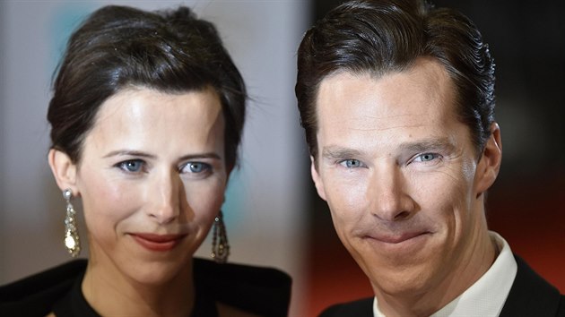Sophie Hunterov a Benedict Cumberbatch (Londn, 8. nora 2015)