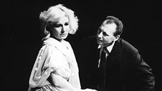 Mária Kráoviová a Ladislav Chudík v evropské premiée hry Arthura Millera Po...