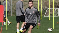 Juraj Chvátal na tréninku Sparty. Juraj Chvátal na tréninku Sparty.