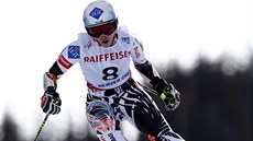 Tina Weiratherová z Lichtentejnska na trati obího slalomu na MS v Beaver...