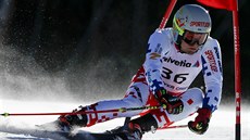 Český lyžař Kryštof Krýzl na trati obřího slalomu na MS v Beaver Creeku. Český lyžař Kryštof Krýzl na trati obřího slalomu na MS v Beaver Creeku.