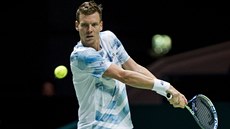 Tomáš Berdych v semifinále turnaje v Rotterdamu Tomáš Berdych v semifinále turnaje v Rotterdamu