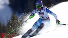 árka Strachová bhem 1. kola slalomu na svtovém ampionátu
