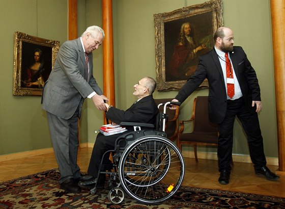 Prezident Milo Zeman se na Praském hrad setkal s pedsedou Národní rady osob...