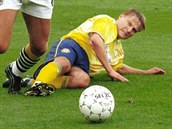 Fotbalista Martin Frdek ve dresu FK Teplice (2001)