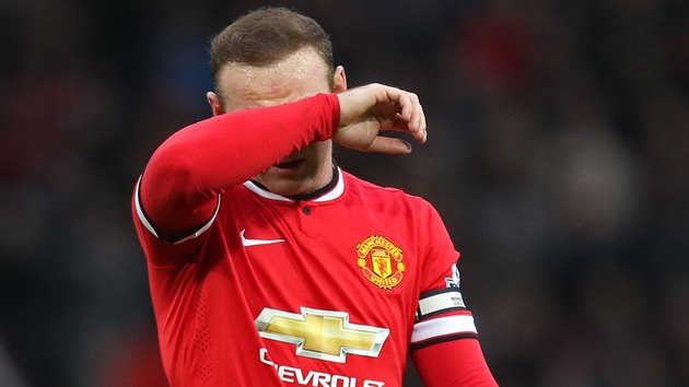 Wayne Rooney v zpase Manchesteru United proti Sunderlandu.