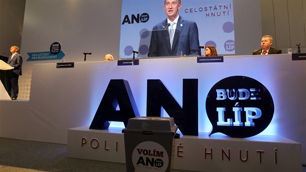Andrej Babi na hnutí snmu ANO (28. února 2015)