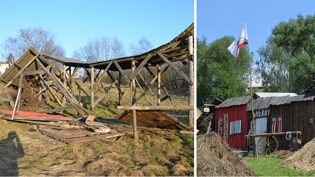 Vandalov se na devnch boudch ve stylu Divokho zpadu vydili.