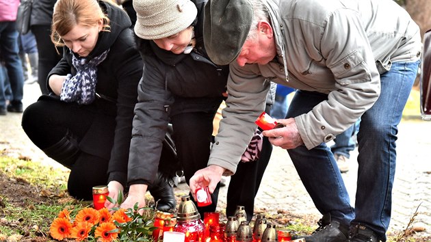 Pietn vzpomnka na obti stelby v Uherskm Brod.