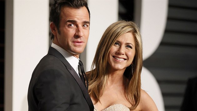 Jennifer Anistonová a Justin Theroux (Los Angeles, 23. února 2015)