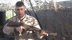 Eddie Routh v irácké Fallúdi na snímku z roku 2008.