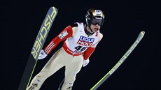 Roman Koudelka v závodě na velkém můstku na mistrovství světa ve Falunu. Roman Koudelka v závodě na velkém můstku na mistrovství světa ve Falunu.