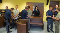 Obžalovaná trojice z Lanškrouna (23.12.2015). Obžalovaná trojice z Lanškrouna (23.12.2015).
