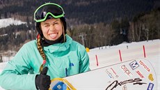 Eva Samková na Dolní Moravě. Eva Samková na Dolní Moravě.