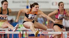 Lucie Škrobáková (uprostřed) v rozběhu na 60 metrů překážek na MČR atletů. Lucie Škrobáková (uprostřed) v rozběhu na 60 metrů překážek na MČR atletů.