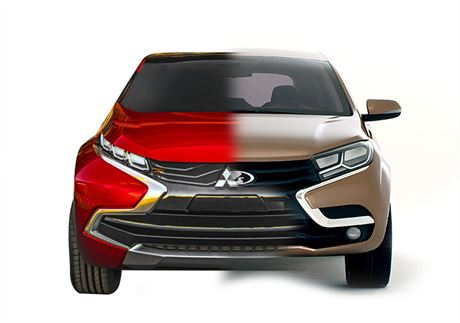 Dva vozy, jeden design? Mitsubishi dajn okoprovalo novou Ladu Xray.