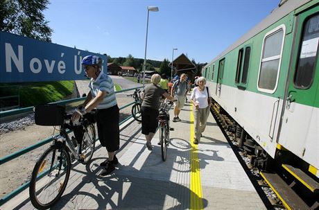 Do Nového Údolí mly turisty od roku 2017 vozit vlaky spolenosti GW Train Regio.