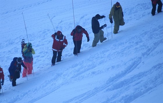 Pátrání po eském turistovi v horách na západ Ukrajiny (7. bezna 2015)